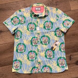 MTL Made to live Frenchie button down shirt
